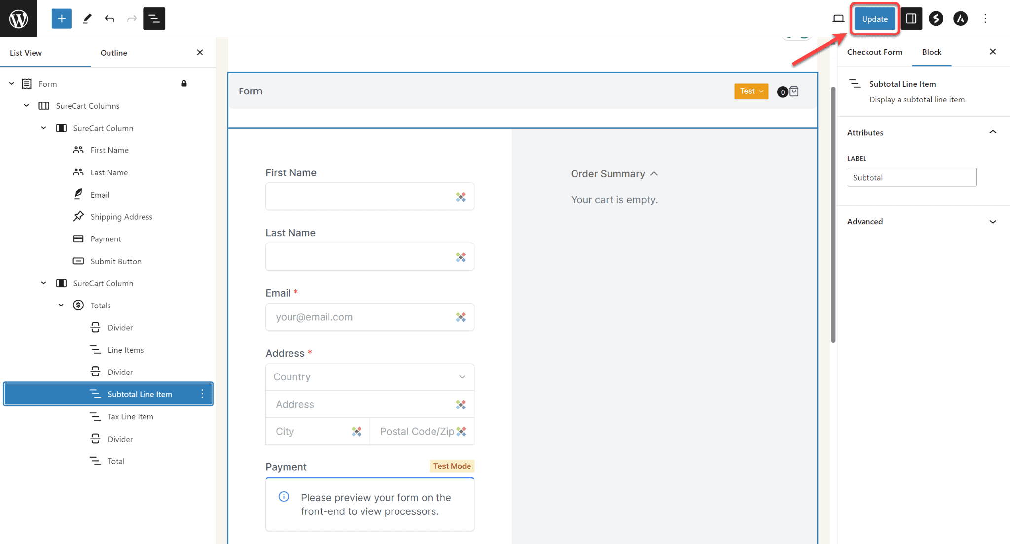 How to Remove Coupon Field From the Checkout Form SureCart Update Changes