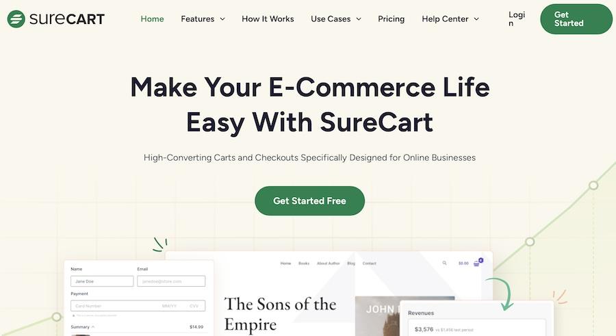 SureCart for eCommerce store