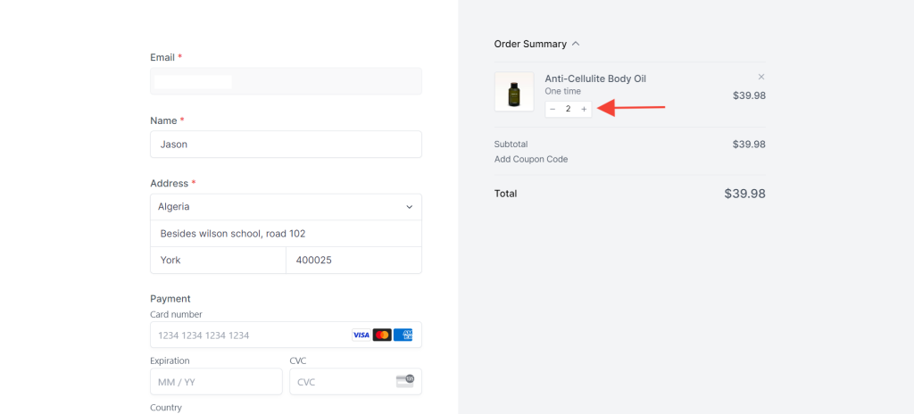 Creating Custom Buy Links changing quantity
