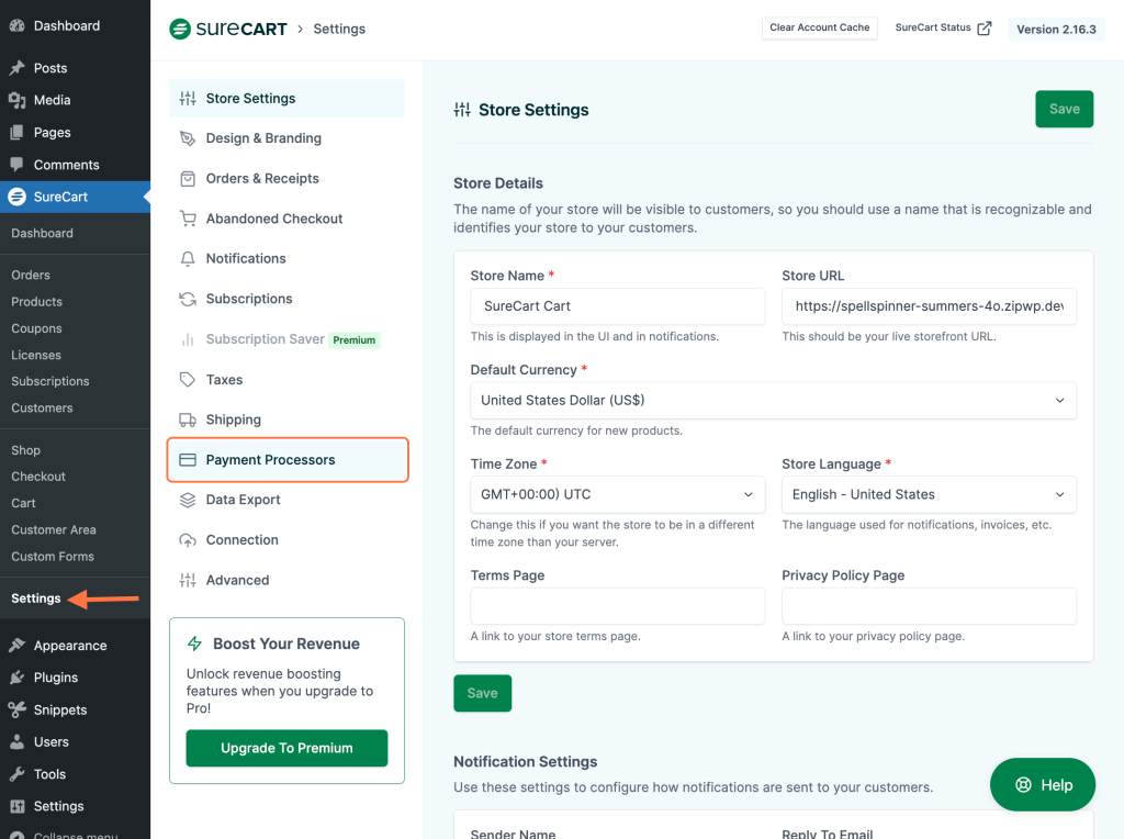 Invalid Credentials Error while Using PayPal Test Connection with SureCart SureCart Dashboard