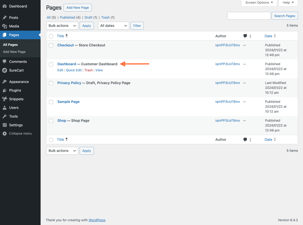 Customer Dashboard Shortcodes Customer Dashboard