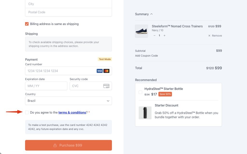 Adding Terms & Conditions to Your Checkout Form in SureCart Image 210 1024x640