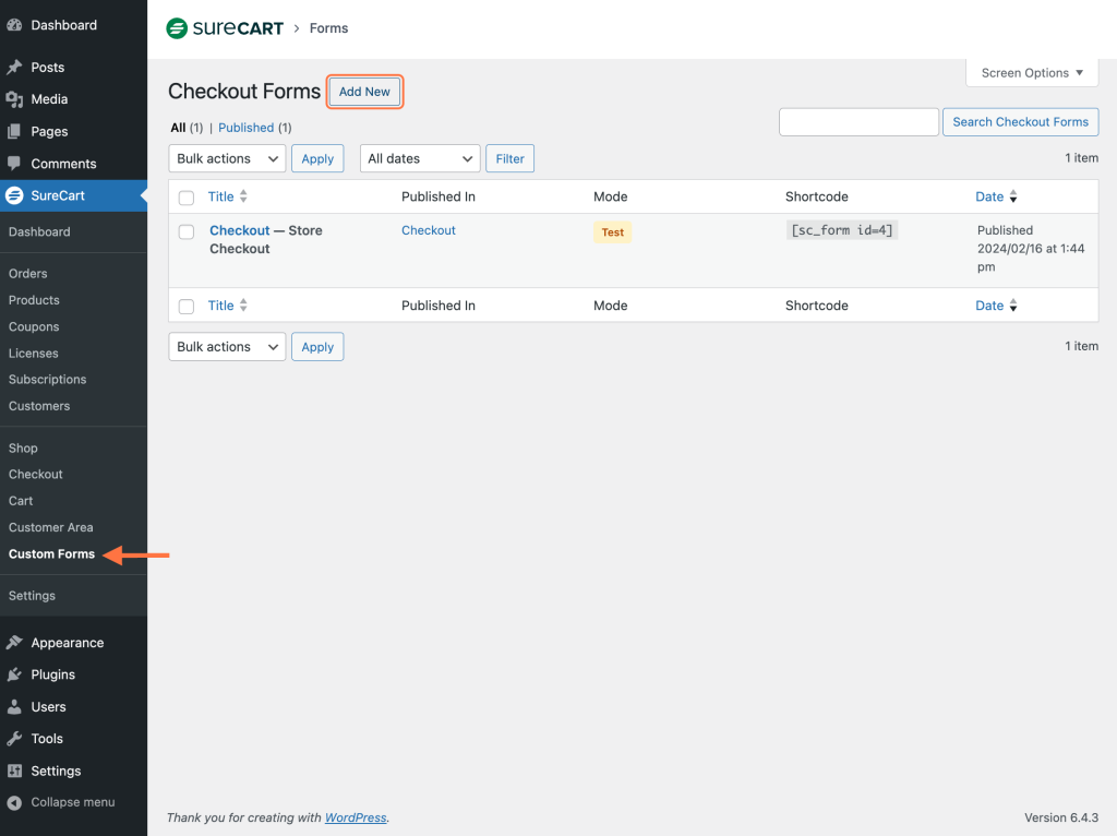 Customizing Order Bump Placement Custom Forms