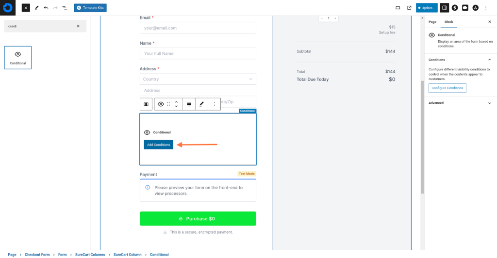 Create Advanced Checkouts With the Conditional Block Add Conditions