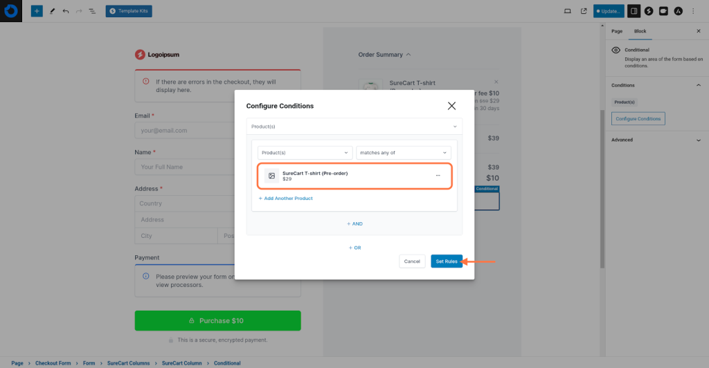 Create Advanced Checkouts With the Conditional Block Select product