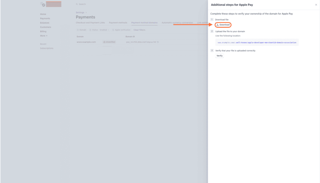 Setting Up Apple Pay on Your Stripe Account Image 53 1024x585