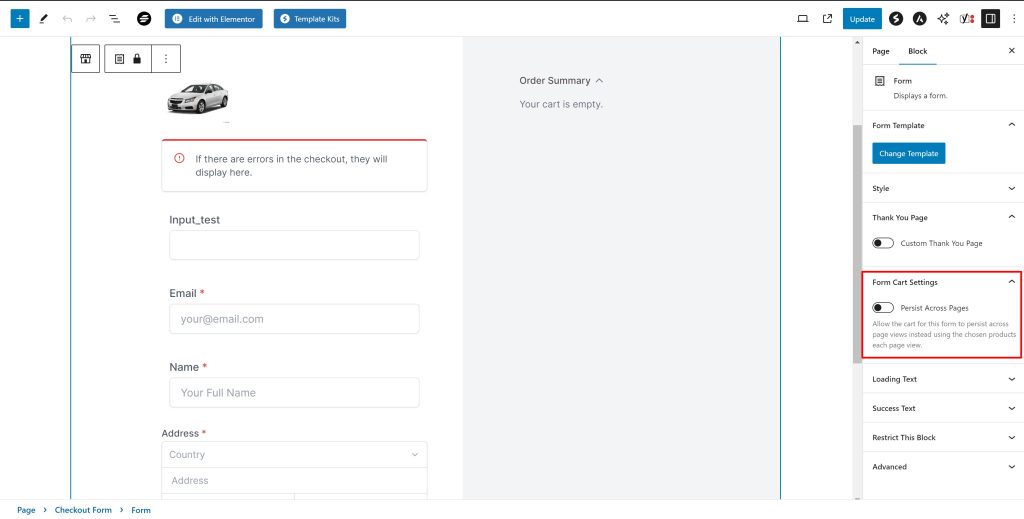 How to Add a New Checkout Form Persistance 1024x519