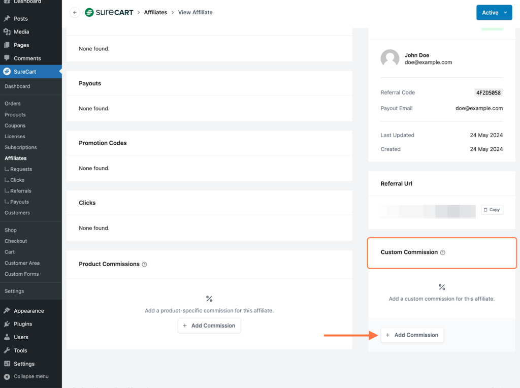 How to Override Commission Amounts for Certain Affiliates Image 68 1024x764