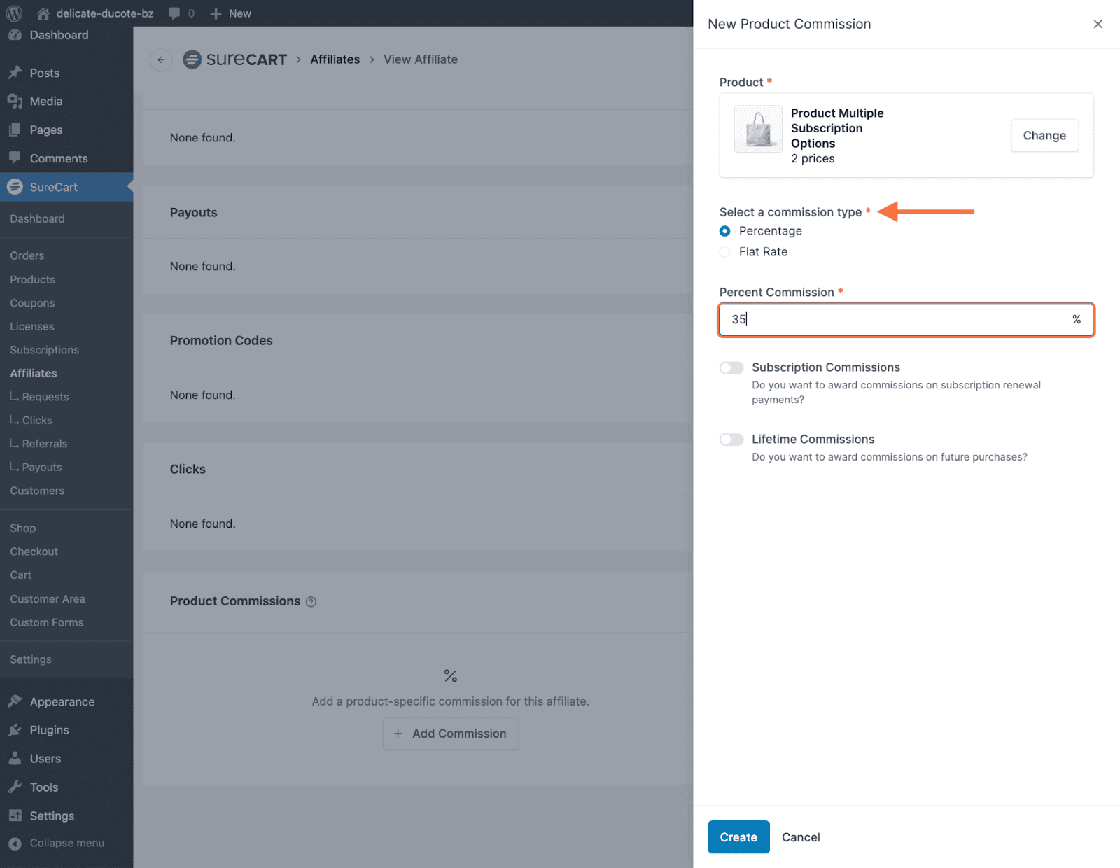 How to Override Commission Amounts for Certain Affiliates enter custom commission