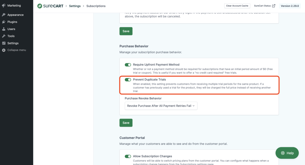 How to Set Up Subscription Plans with Trials in SureCart Prevent Duplicate Trials