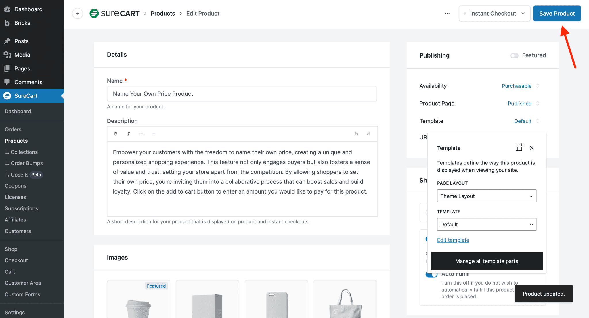 Troubleshooting Bricks Builder Templates Save Product