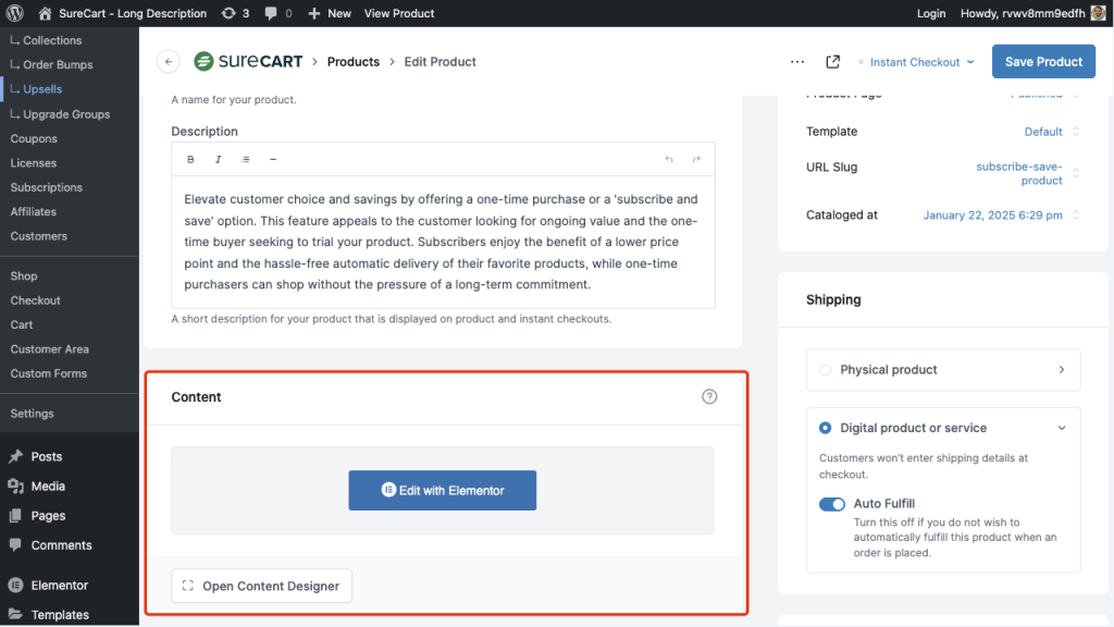 How to Create and Edit Product Content (Long Description) in Elementor Image 1024x576
