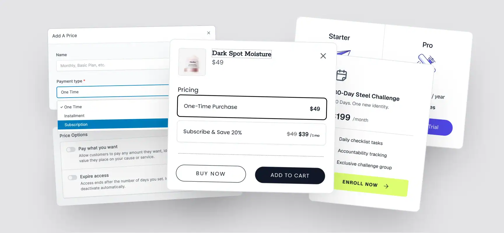 Features Flexible Pricing & Payments - Feature Visual