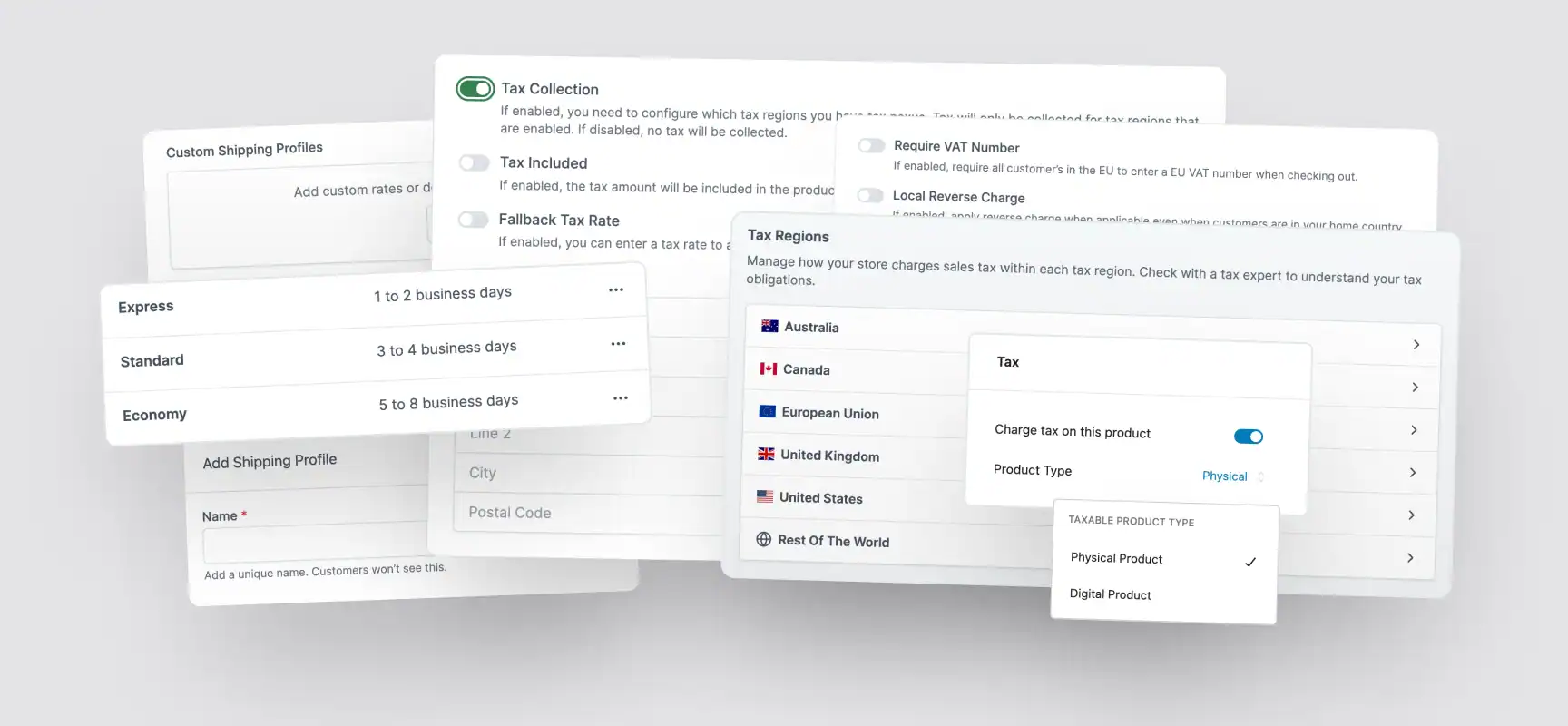 Features Handle Shipping & Taxes - Feature Visual