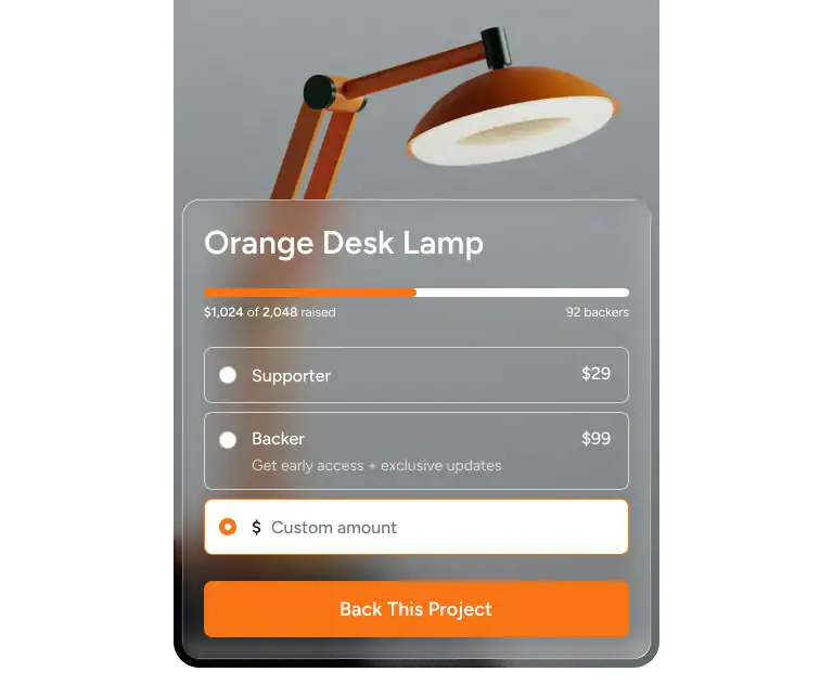SureCart pay-what-you-want custom amount checkout screen
