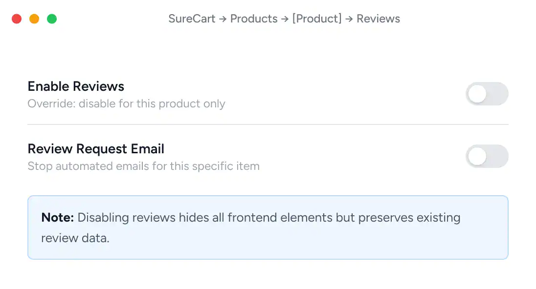 Product Reviews SureCart Product Reviews