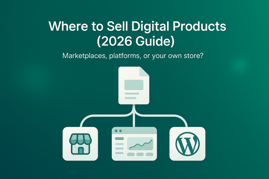 Where To Sell Digital Products 2026 Guide 1024x683