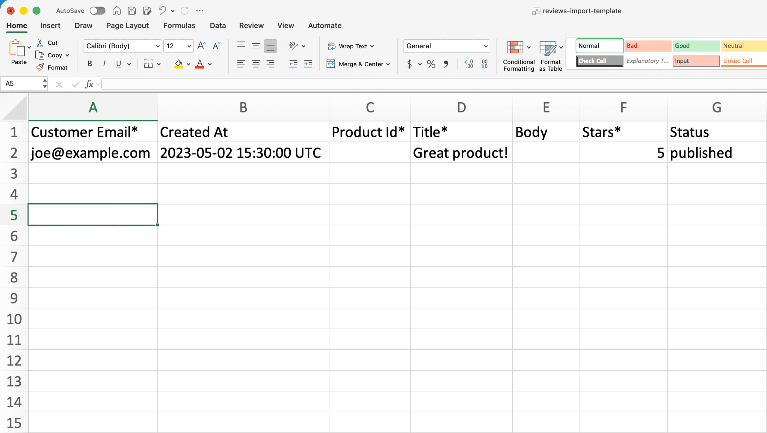 How to Import Reviews in SureCart Csv Template Scaled