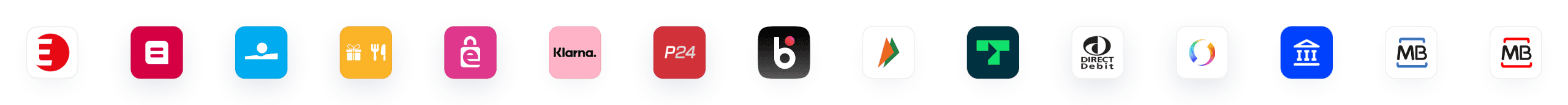 Supported payment method logos row 3 — UPI, RuPay, MTN, Verve and more