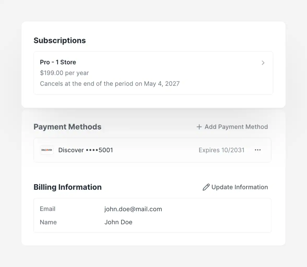 SureCart Customer Portal – Self-Serve Subscription Management