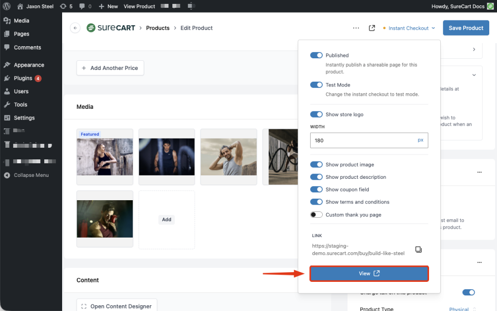 Making a First Sale with SureCart Image 32 1024x640