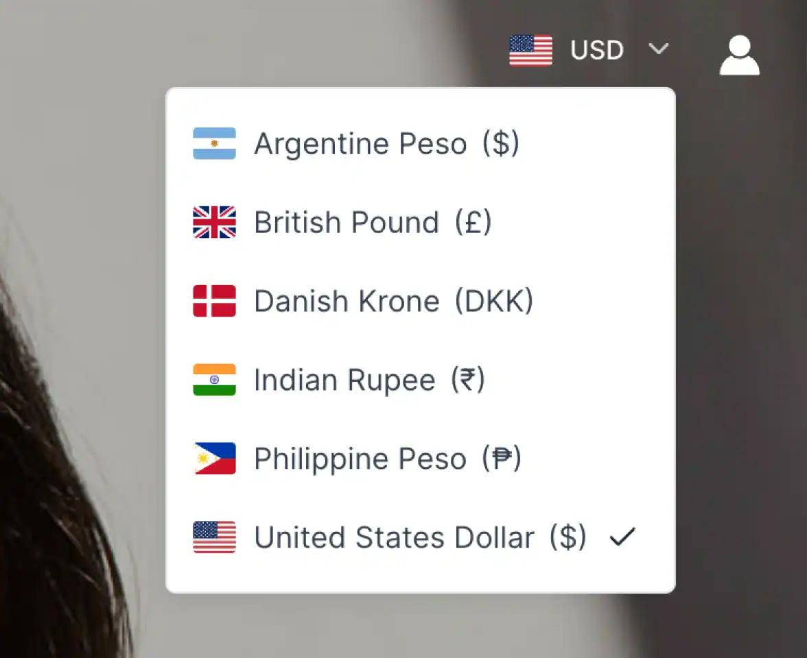 International Ecommerce isplay prices in your customers' preferred currency