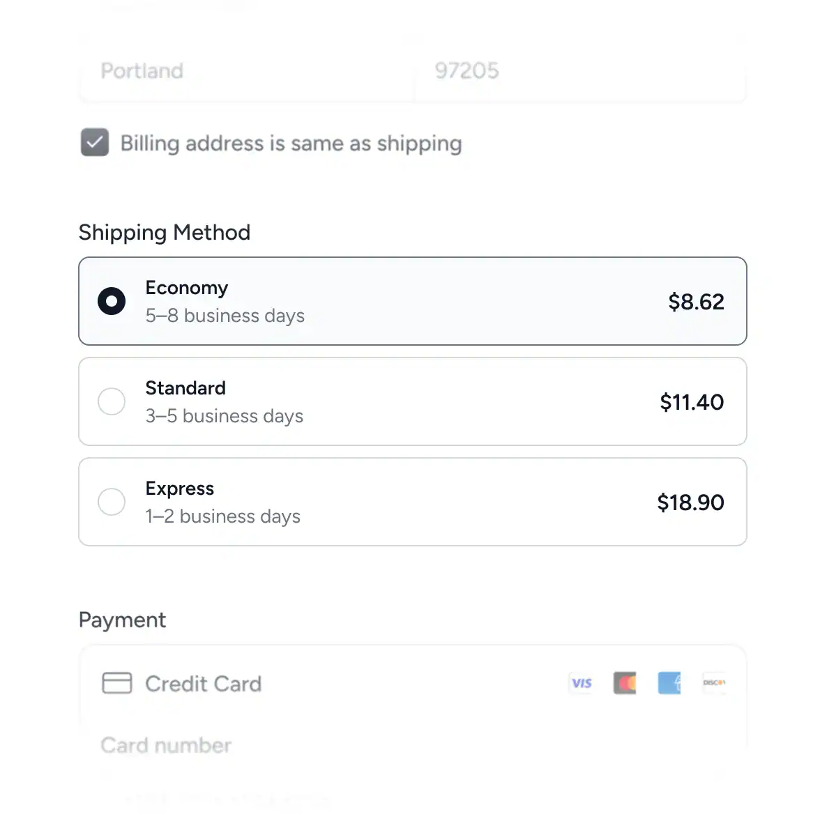 Shipping & Fulfillment Offer Customers Live Shipping Rates