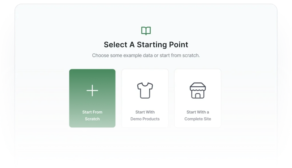 SureCart onboarding wizard setting up a product, price and payment method