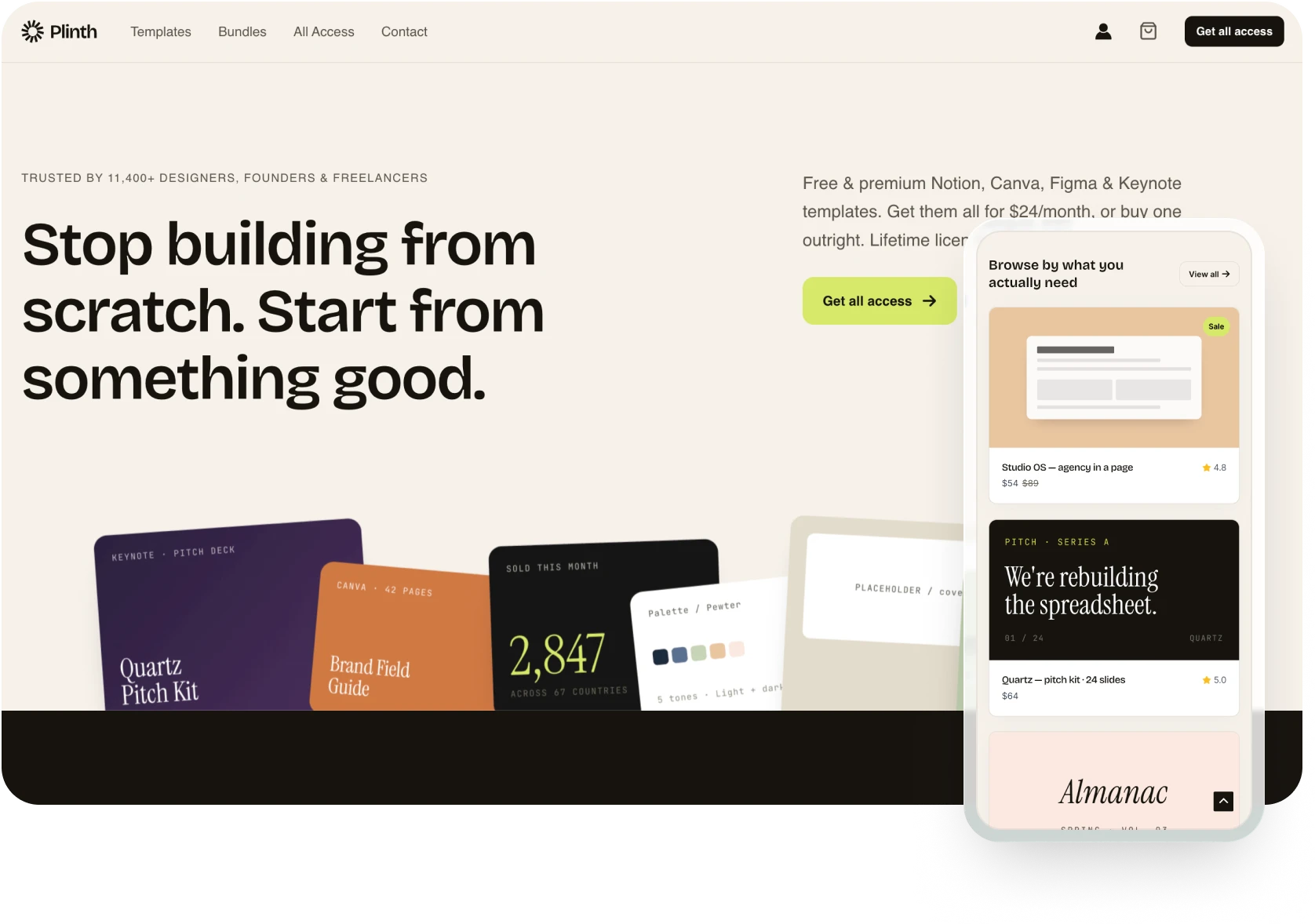 SureCart digital products store template with instant secure downloads