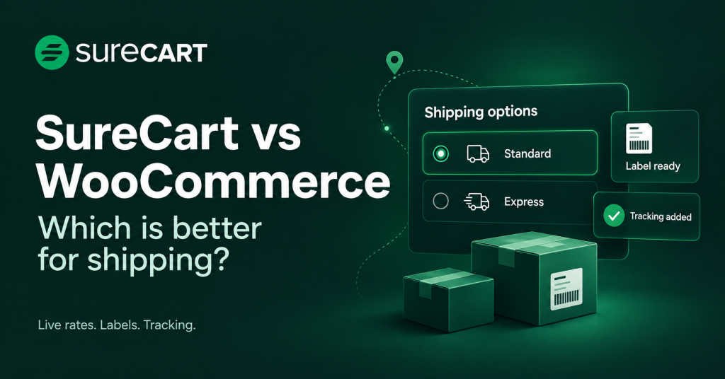 SureCart vs WooCommerce for Shipping of Physical Products